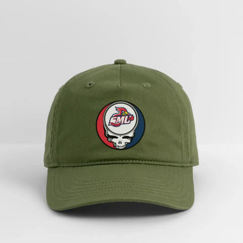 Saint Mary's University Grateful Dead Stealie Dad Hat - olive green